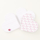 ラブタイポグラフィバレンタインデー ノートブック (内部)