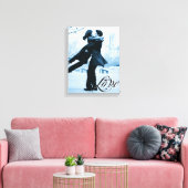 ラブタイポグラフィユア写真テンプレートキャンバスプリント キャンバスプリント (インサイチュ (リビング))