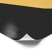 ラブタイポグラフィレトロカラースクエア ポスター (コーナー)