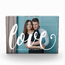 ラブタイポグラフィ写真と名前フォトブロック フォトブロック