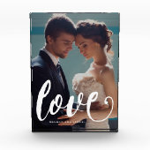 ラブタイポグラフィ写真と名前フォトブロック フォトブロック (正面)