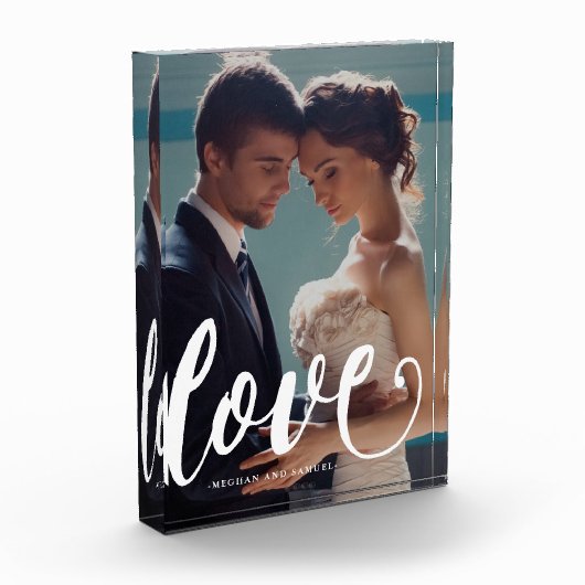 ラブタイポグラフィ写真と名前フォトブロック フォトブロック (左)