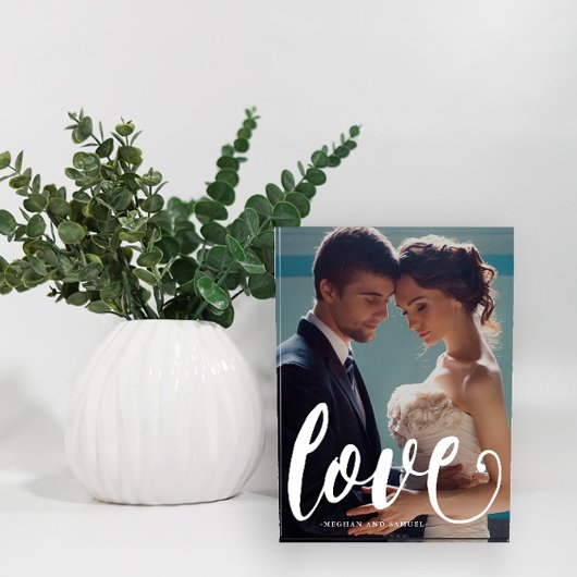 ラブタイポグラフィ写真と名前フォトブロック フォトブロック