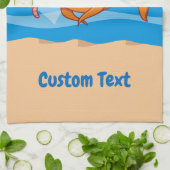 ラブタオルで釣り餌 キッチンタオル (折り畳み)