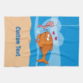 ラブタオルで釣り餌 キッチンタオル (横)