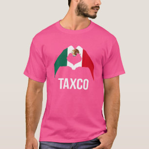 ラブタクコメキシコバケーションメキシコ国旗2 Tシャツ