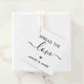 ラブタグ、ウェディングギフトタグ、グレーティールを広げる フェイバータグ (インサイチュ)