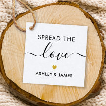 ラブタグ, ウェディングギフトタグ, ゴールド