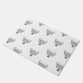 ラブタッツ&キャッツタトゥースタイルハート形式 ドアマット (アングル)