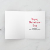 ラブタトゥヴァレンティーンズデイ写真グリーティングカード シーズンカード (内部)