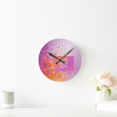 ラブタンクトップ付き ラウンド壁時計 (ホーム)