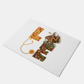 ラブターキープステソスコープナースライフ感謝祭au ドアマット (アングル)