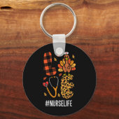 ラブターキープステソスコープナース感謝祭秋Sc キーホルダー (正面)