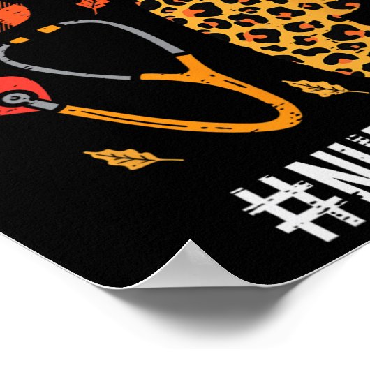 ラブターキープステソスコープナース感謝祭秋Sc ポスター (角)