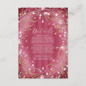 ラブダイヤモンド ピンク ウェディング エンクロージャーカード (正面)