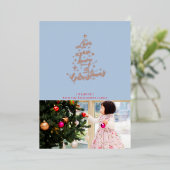 ラブダウン来フォイルクリスマスカード 箔シーズンカード (立ち正面)