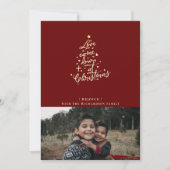 ラブダウン来フォトスクリスマスカード シーズンカード (正面)