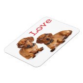 ラブダックシュントパピードッグ冷蔵庫用マグネット マグネット (左側)