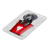 ラブダックシュント子犬のバケツ マグネット (左側)