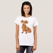 ラブダックシュント子犬Tシャツ Tシャツ (正面フル)