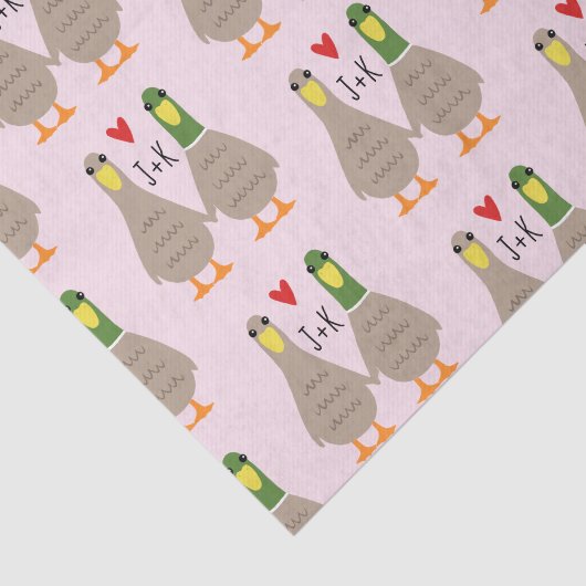 ラブダックスバレンタインデーカスタムイニシャル 薄葉紙 (詳細)