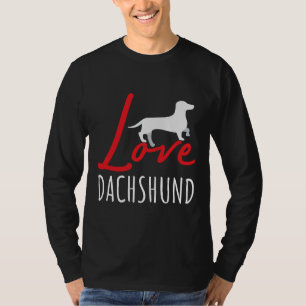 ラブダッシュントお気に入りのドッグズダッシュント恋人 Tシャツ