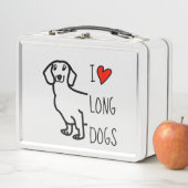 ラブダッシュンドグッカワイイスケッチ メタルランチボックス (インサイチュ)