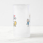 ラブダディプリント フロストグラスビールジョッキ (中央)