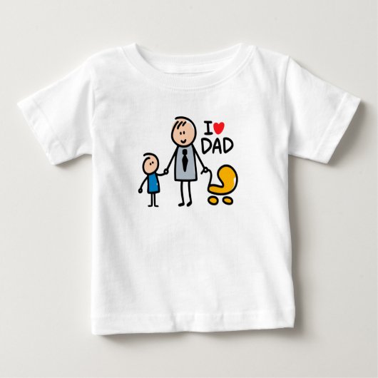ラブダディプリント ベビーTシャツ (正面)