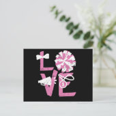 ラブチアリーティングチアリーダー愛バレンタインデー ポストカード (スタンド正面)