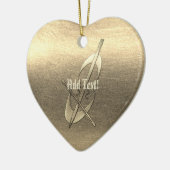 ラブチェロ音楽の追加文字オーナメント セラミックオーナメント (左)