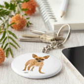 ラブチワホアパピードッグキーチェーン キーホルダー (側面)