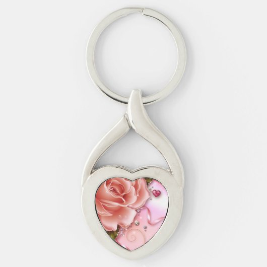 ラブツイストハート キーホルダー (正面)