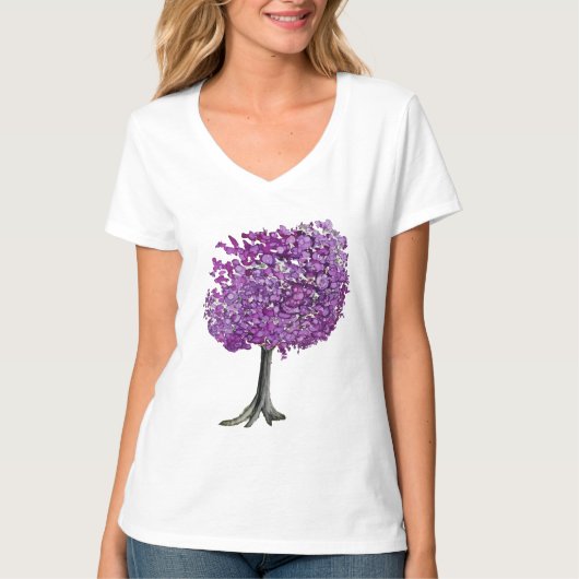 ラブツリーさくらんぼ花 Tシャツ (正面)