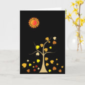 ラブツリーグリーティングカード カード (黄色い花)
