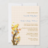 ラブツリーズ素朴ブルーフォレ結婚スト 招待状 (裏面)