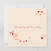 ラブツリーハートウェディングシャワー招待状 招待状 (裏面)