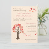 ラブツリーハートリハーサルディナー招待状 招待状 (スタンド正面)