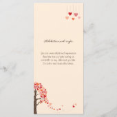 ラブツリーハート結婚のメニュー メニュー (裏面)