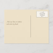 ラブツリーハート結婚式日付を保存 案内ポストカード (裏面)