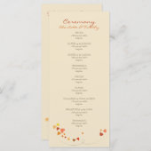 ラブツリーハート結婚式 プログラム (正面/裏面)