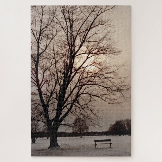 ラブツリーパズルデラウェア公園バッファローNY jjhelene ジグソーパズル (縦)