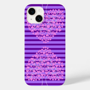 ラブツリーパープルハートiPhoneケース Case-Mate iPhone 14ケース