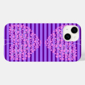 ラブツリーパープルハートiPhoneケース Case-Mate iPhoneケース (裏面 (横))