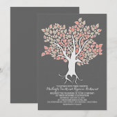 ラブツリー エレガント モダン ウェディング 招待状 (正面/裏面)