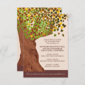 ラブツリー フォーリングハート リーフ レセプションカード エンクロージャーカード (正面/裏面)