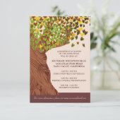 ラブツリー フォーリングハート リーフ レセプションカード エンクロージャーカード (スタンド正面)