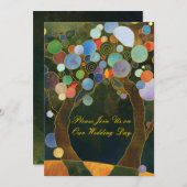 ラブツリー（青）:フォーマル結婚式招待状 招待状 (正面/裏面)