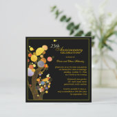 ラブツリー 25周年 シルバーウェディングアニバーサリー 招待状 (スタンド正面)