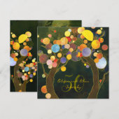 ラブツリー 50周年 ゴールデンウェディングアニバーサリー 招待状 (正面/裏面)